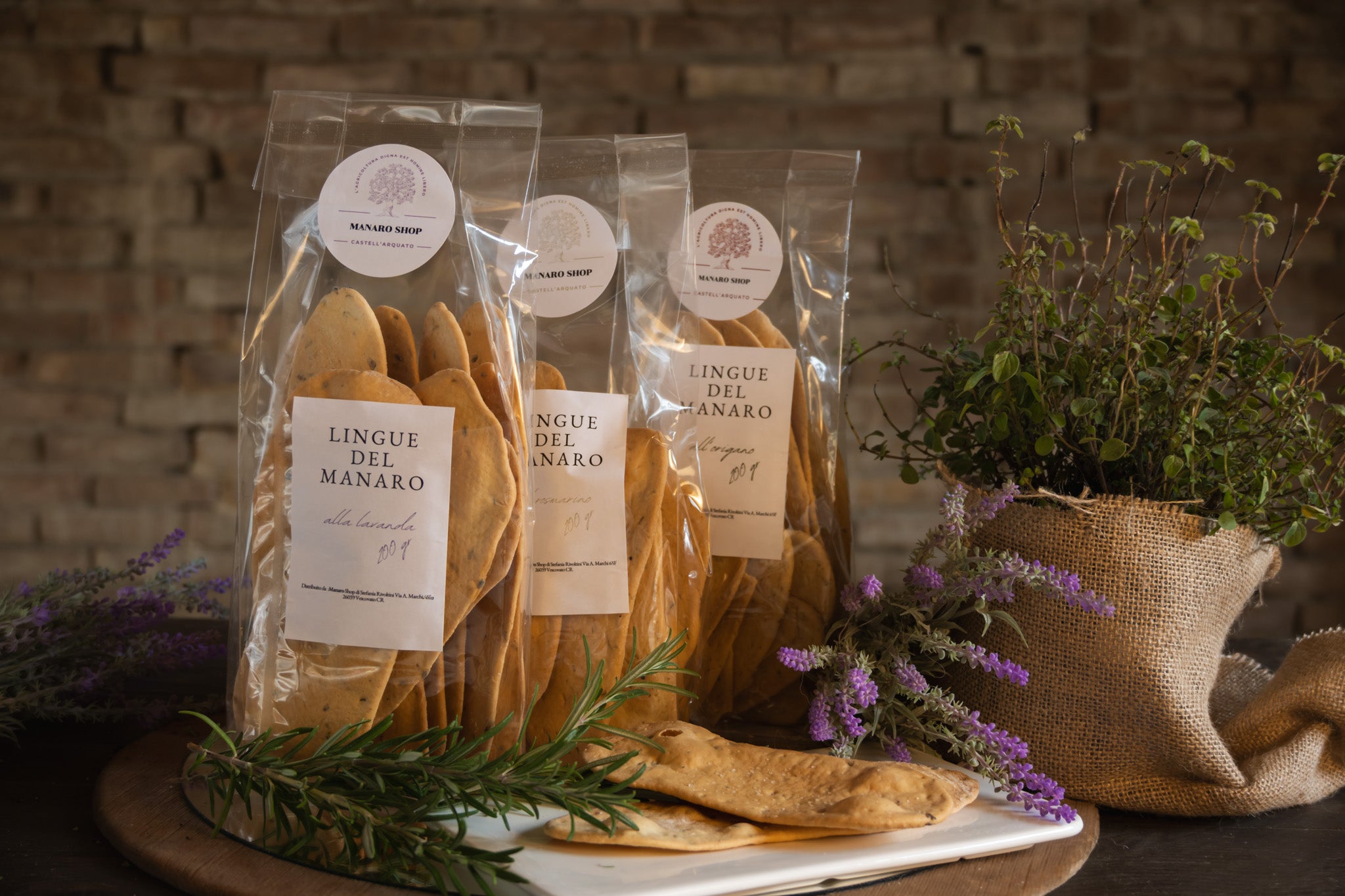 Lingue del Manaro aromatizzate all origano